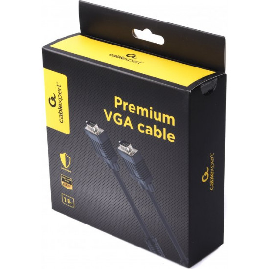 Кабель Cablexpert Premium VGA 1.5 м Черный (CCB-PPVGA-1.5M) Кабель Cablexpert Premium VGA 1.5 м Черный (CCB-PPVGA-1.5M)