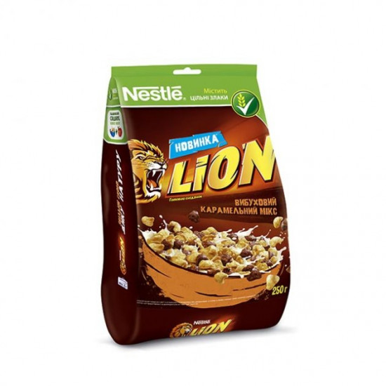 Сухий сніданок Lion Карамельний мікс 250 г (5900020022622) Сухий сніданок Lion Карамельний мікс 250 г (5900020022622)