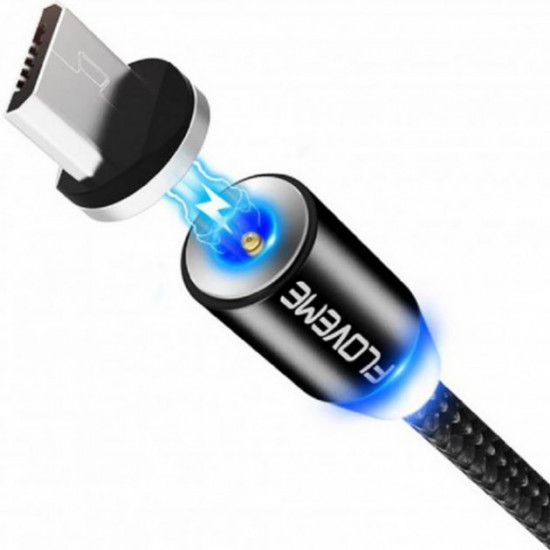 Магнитный кабель Floveme Micro USB 1 метр Black (001026) Магнитный кабель Floveme Micro USB 1 метр Black (001026)
