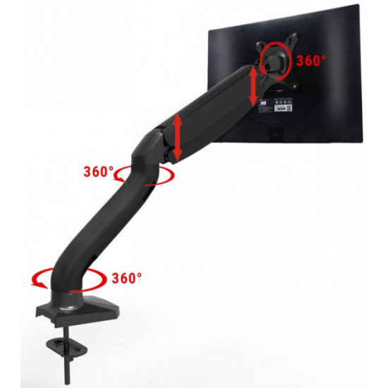 Настільне кріплення для монітора з USB хабом UFT MM2 Mount Black Настільне кріплення для монітора з USB хабом UFT MM2 Mount Black