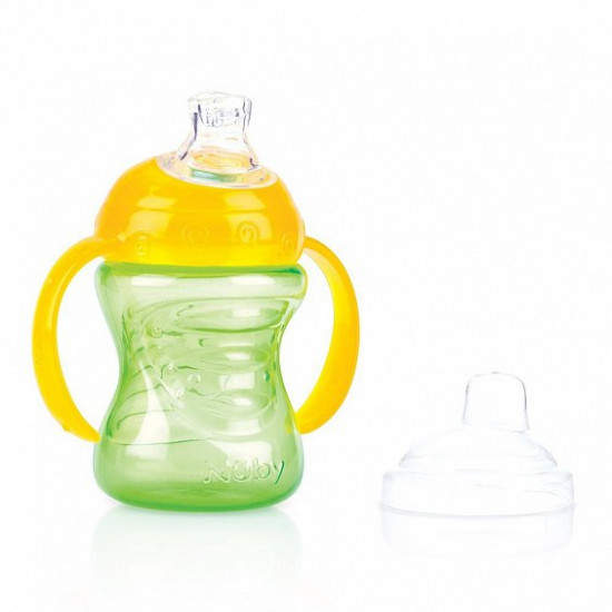 Поильник непроливайка Nuby с силиконовым носиком и ручками No Spill 240 мл (NV0404003grn) Поильник непроливайка Nuby с силиконовым носиком и ручками No Spill 240 мл (NV0404003grn)