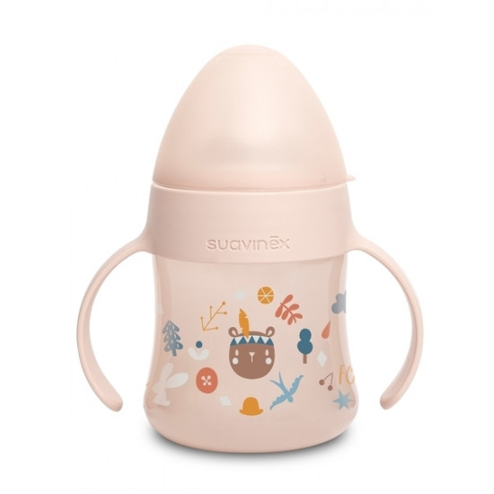 Suavinex Sippy Cup Forest Stories, with silicone spout, +4, 150 ml, pink (306939) Suavinex Sippy Cup Forest Stories, with silicone spout, +4, 150 ml, pink (306939)