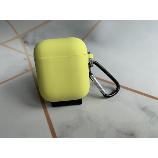 Чохол для навушників AirPods 1 та 2 покоління Жовтий Чохол для навушників AirPods 1 та 2 покоління Жовтий