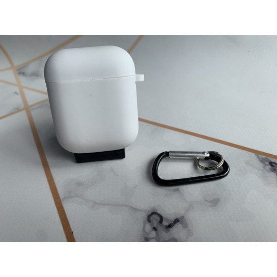 Чохол для навушників AirPods 1 та 2 покоління Білий Чохол для навушників AirPods 1 та 2 покоління Білий