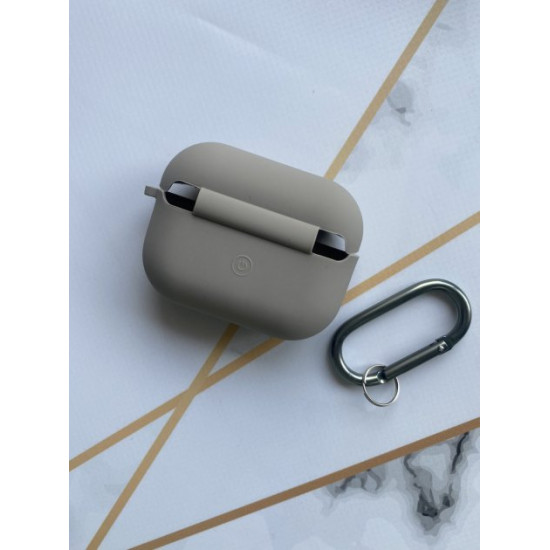 Чохол для навушників AirPods Pro з логотипом Бежевий Чохол для навушників AirPods Pro з логотипом Бежевий