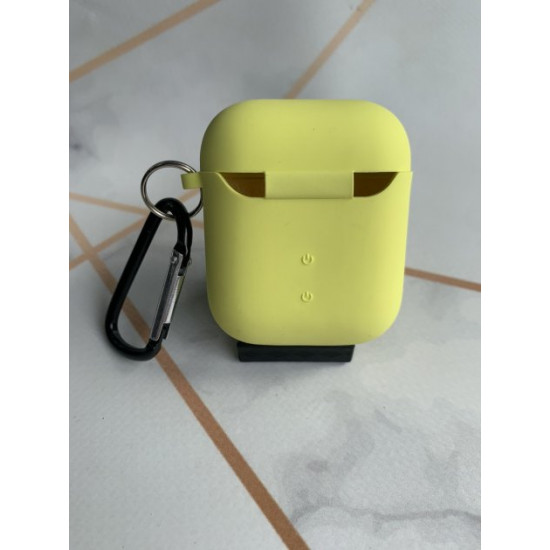 Чохол для навушників AirPods 1 та 2 покоління Жовтий Чохол для навушників AirPods 1 та 2 покоління Жовтий
