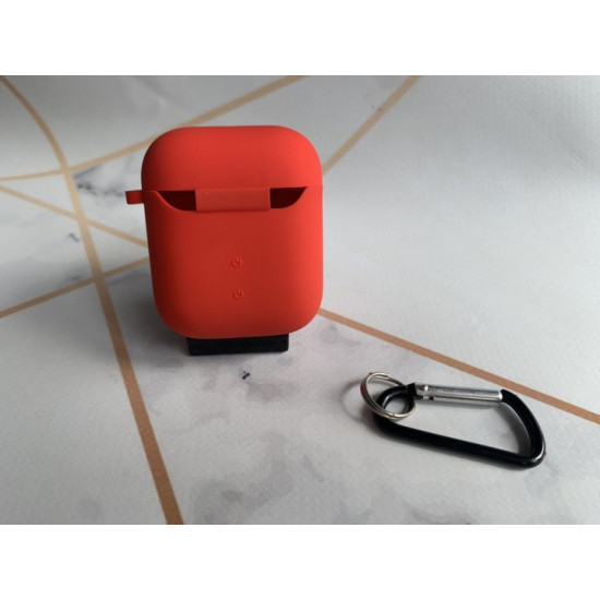 Чохол для навушників AirPods 1 та 2 покоління Червоний Чохол для навушників AirPods 1 та 2 покоління Червоний