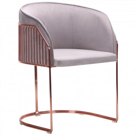 Кресло Kagu AMF rose gold/light grey (сталь/текстиль) (545680) Кресло Kagu AMF rose gold/light grey (сталь/текстиль) (545680)