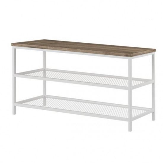 Bench with shelves for shoes Fenster “BT 680 White” 68x48x31 cm. Alicante Bench with shelves for shoes Fenster “BT 680 White” 68x48x31 cm. Alicante