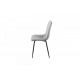 Soft velor dining chair Intarsio ETHAN black metal frame / gray fabric Soft velor dining chair Intarsio ETHAN black metal frame / gray fabric