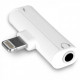Перехідник Remax RL-LA03i charge + audio White