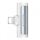 Перехідник Remax RL-LA03i charge + audio White