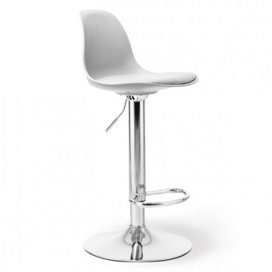 Барный стул HATTA Milan Eco Chrome Серый Барный стул HATTA Milan Eco Chrome Серый