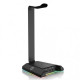 Подставка для наушников EKSA W1, держатель игровой гарнитуры с RGB подсветкой Черная Подставка для наушников EKSA W1, держатель игровой гарнитуры с RGB подсветкой Черная