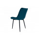 Soft velor dining chair Intarsio LION black metal frame / dark turquoise fabric Soft velor dining chair Intarsio LION black metal frame / dark turquoise fabric