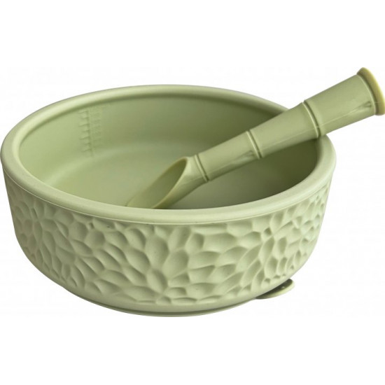 Мисочка OneTeethTwo силиконовая Boho на присоске с ложкой светло зеленый (4820201875650) Мисочка OneTeethTwo силиконовая Boho на присоске с ложкой светло зеленый (4820201875650)
