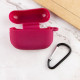 Силіконовий футляр New з карабіном для навушників Airpods Pro Бордовий / Maroon Силіконовий футляр New з карабіном для навушників Airpods Pro Бордовий / Maroon