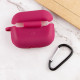 Силіконовий футляр New з карабіном для навушників Airpods Pro Бордовий / Maroon Силіконовий футляр New з карабіном для навушників Airpods Pro Бордовий / Maroon