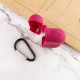 Силіконовий футляр New з карабіном для навушників Airpods Pro Бордовий / Maroon Силіконовий футляр New з карабіном для навушників Airpods Pro Бордовий / Maroon