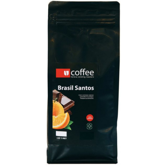 Кофе зерновой Ucoffee - Brasil Santos 100% Арабика 100 г К545 Кофе зерновой Ucoffee - Brasil Santos 100% Арабика 100 г К545