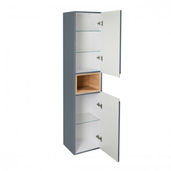 Пенал подвесной Qtap Robin 350х1650х316 Graphite/Whitish oak QT1376PP1652RGWO Пенал подвесной Qtap Robin 350х1650х316 Graphite/Whitish oak QT1376PP1652RGWO