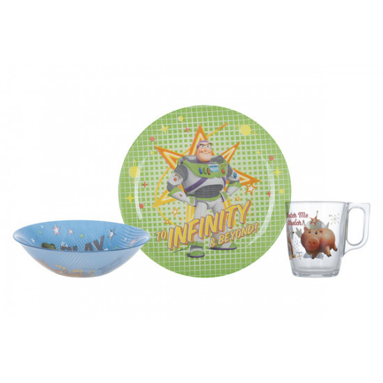 Набор детский Luminarc Disney Toy Story, 3 предмета P9344 Набор детский Luminarc Disney Toy Story, 3 предмета P9344