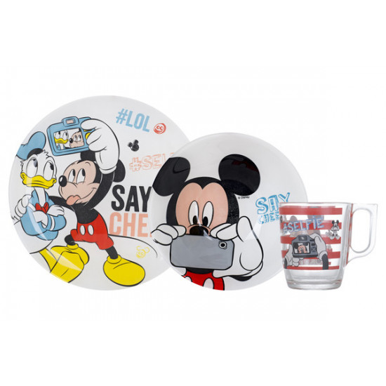 Набор детский LUMINARC DISNEY PARTY MICKEY, 3 предмета N5278 Набор детский LUMINARC DISNEY PARTY MICKEY, 3 предмета N5278