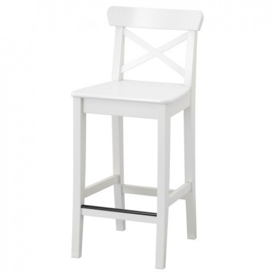Стілець барний IKEA INGOLF білий 63 см 101.226.47 Стілець барний IKEA INGOLF білий 63 см 101.226.47