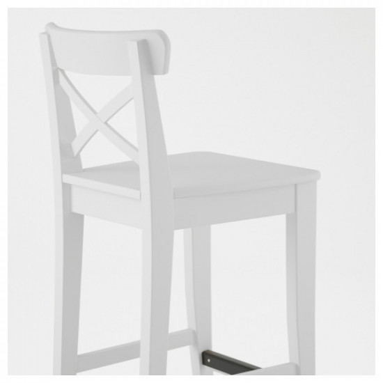 Стілець барний IKEA INGOLF білий 63 см 101.226.47 Стілець барний IKEA INGOLF білий 63 см 101.226.47