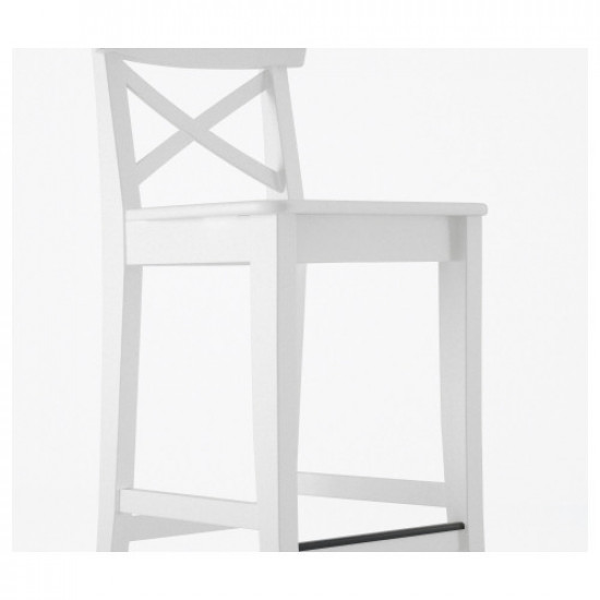 Стілець барний IKEA INGOLF білий 63 см 101.226.47 Стілець барний IKEA INGOLF білий 63 см 101.226.47