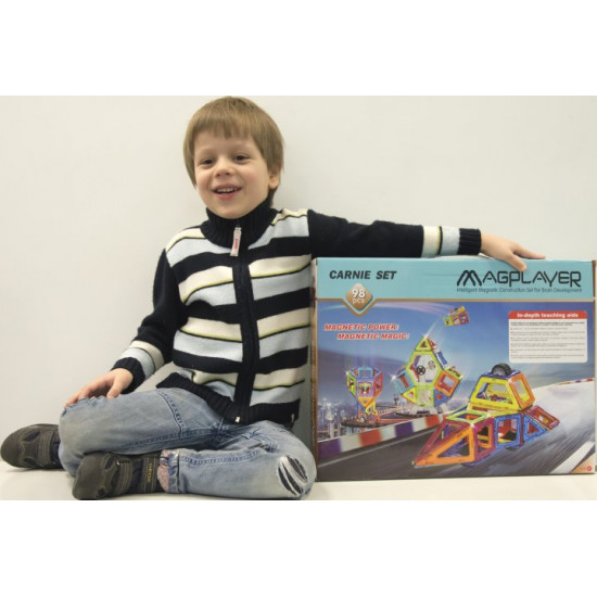 Magnetic construction set Magplayer 98 elements (MPA-98) Magnetic construction set Magplayer 98 elements (MPA-98)