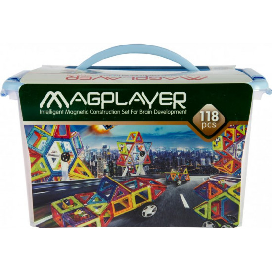 Magnetic construction set Magplayer 118 elements (MPT-118) Magnetic construction set Magplayer 118 elements (MPT-118)