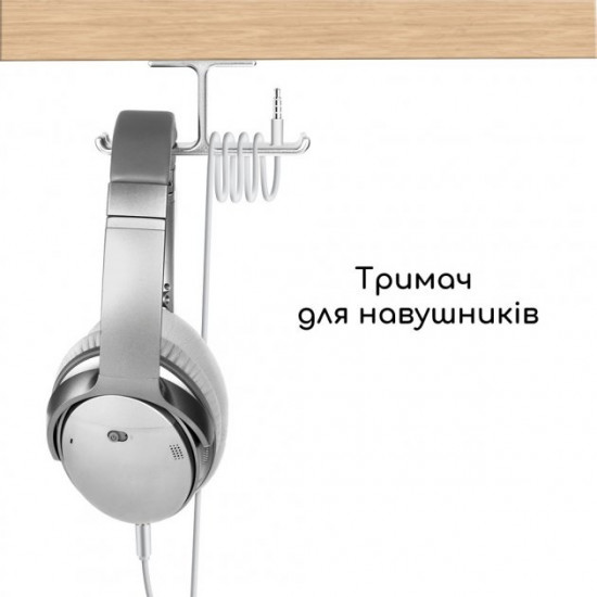 Тримач для навушників New Bee NB-Z5 Silver Тримач для навушників New Bee NB-Z5 Silver