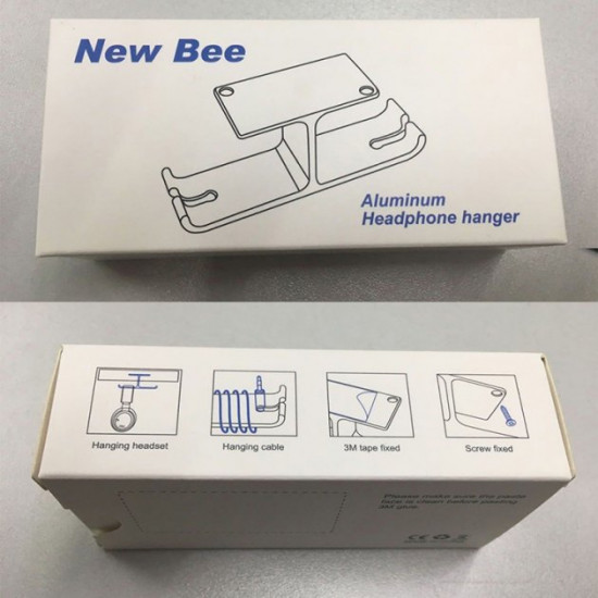 Тримач для навушників New Bee NB-Z5 Silver Тримач для навушників New Bee NB-Z5 Silver