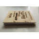 Wooden notebook It's hard to be modest, (on rings), wooden diary, gift for a male leader Wooden notebook It's hard to be modest, (on rings), wooden diary, gift for a male leader