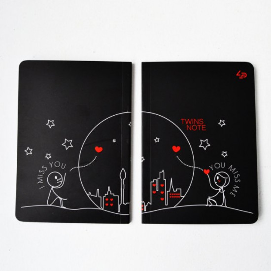Checkered notebook A6 Profi Twins series 80 pages art.904297 Checkered notebook A6 Profi Twins series 80 pages art.904297