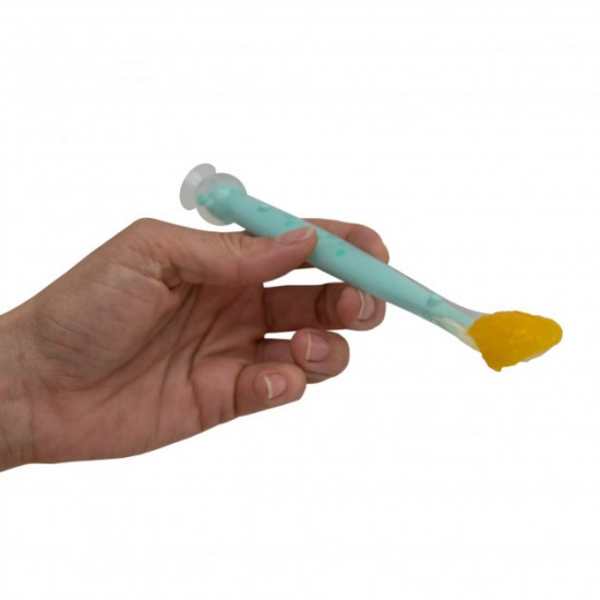 Силиконовая ложка Kinderenok Happy Meal голубая (290520) Силиконовая ложка Kinderenok Happy Meal голубая (290520)
