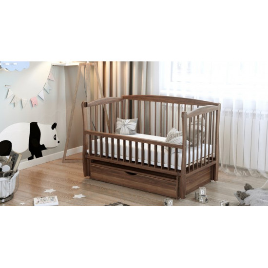 Children's bed Dubik-M Elite with drawer walnut Children's bed Dubik-M Elite with drawer walnut