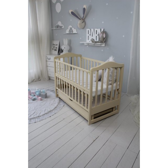 Кровать детская Baby Comfort ЛД4 слоновая кость с ящиком Кровать детская Baby Comfort ЛД4 слоновая кость с ящиком