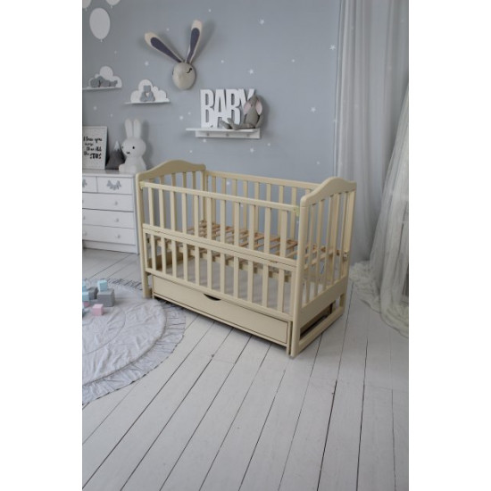 Кровать детская Baby Comfort ЛД4 слоновая кость с ящиком Кровать детская Baby Comfort ЛД4 слоновая кость с ящиком