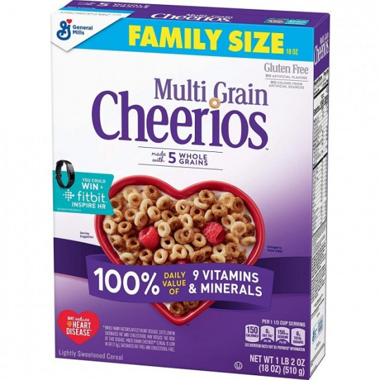 Сухой завтрак General Mills Multi Grain без глютена 510g Сухой завтрак General Mills Multi Grain без глютена 510g