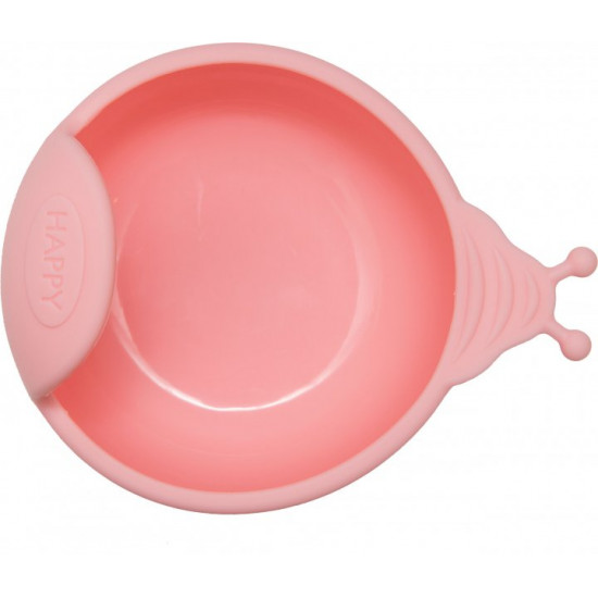 Тарелка Kinderenok Happy Meal на присоске силиконовая Розовая (201113) Тарелка Kinderenok Happy Meal на присоске силиконовая Розовая (201113)