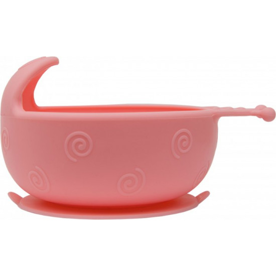 Тарелка Kinderenok Happy Meal на присоске силиконовая Розовая (201113) Тарелка Kinderenok Happy Meal на присоске силиконовая Розовая (201113)