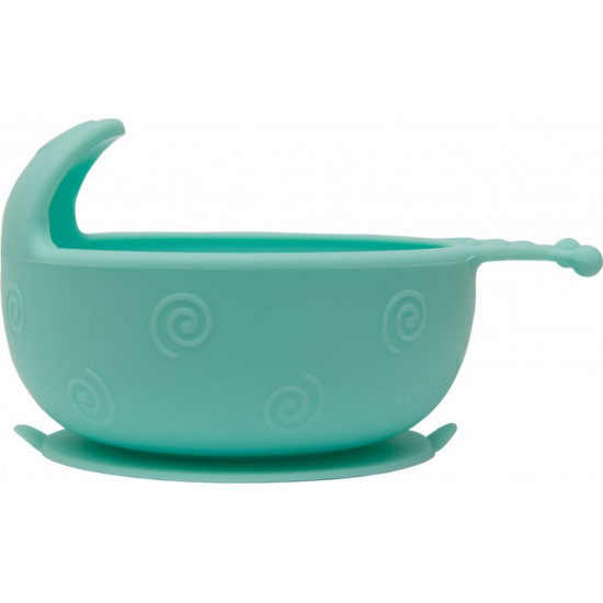Тарілка Kinderenok Happy Meal на силіконовій присосці Блакитна (221113) Тарілка Kinderenok Happy Meal на силіконовій присосці Блакитна (221113)