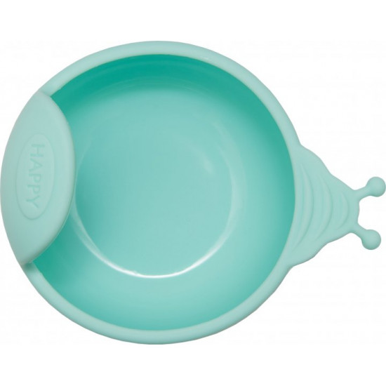 Тарілка Kinderenok Happy Meal на силіконовій присосці Блакитна (221113) Тарілка Kinderenok Happy Meal на силіконовій присосці Блакитна (221113)
