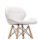 Chair Star SDM, wooden legs, white eco-leather Chair Star SDM, wooden legs, white eco-leather