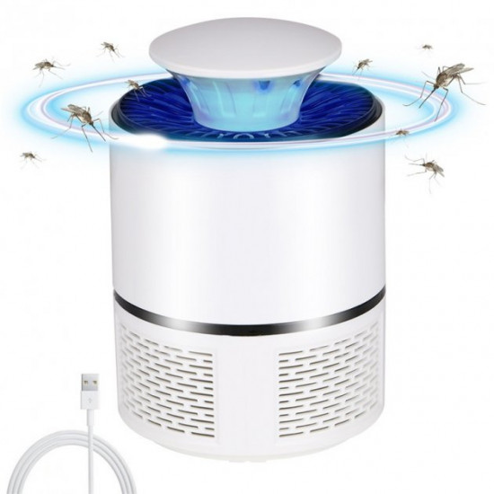 Ловушка для комаров, уничтожитель насекомых Mosquito Killer Lamp Белая Ловушка для комаров, уничтожитель насекомых Mosquito Killer Lamp Белая