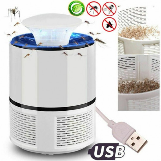 Ловушка для комаров, уничтожитель насекомых Mosquito Killer Lamp Белая Ловушка для комаров, уничтожитель насекомых Mosquito Killer Lamp Белая