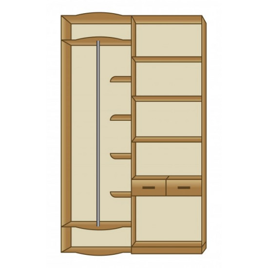 Hallway Isabel MDF lining profile Section 1.2 (with pipe) MAXI-FURNITURE Alder (11186) Hallway Isabel MDF lining profile Section 1.2 (with pipe) MAXI-FURNITURE Alder (11186)