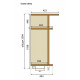 Hallway Isabel MDF lining profile Section 1.2 (with pipe) MAXI-FURNITURE Alder (11186) Hallway Isabel MDF lining profile Section 1.2 (with pipe) MAXI-FURNITURE Alder (11186)